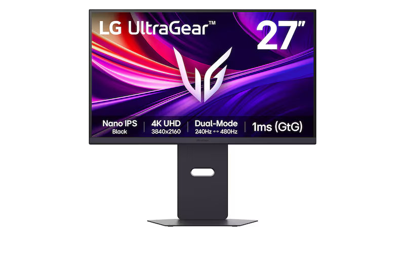 Màn hình chơi game LG UltraGear™ 27 inch 240Hz UHD 4K Nano IPS màu đen | 1ms (GtG), DP 2.1, DisplayHDR 600 - 27G850A-B
