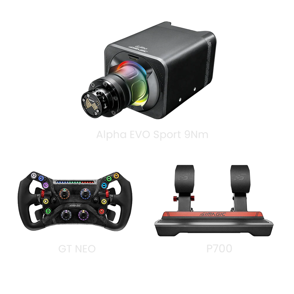 SIMAGIC GREEN FLAG BUNDLE (EVO Sport 9Nm + P700 + GT NEO/ NEO X 330R)