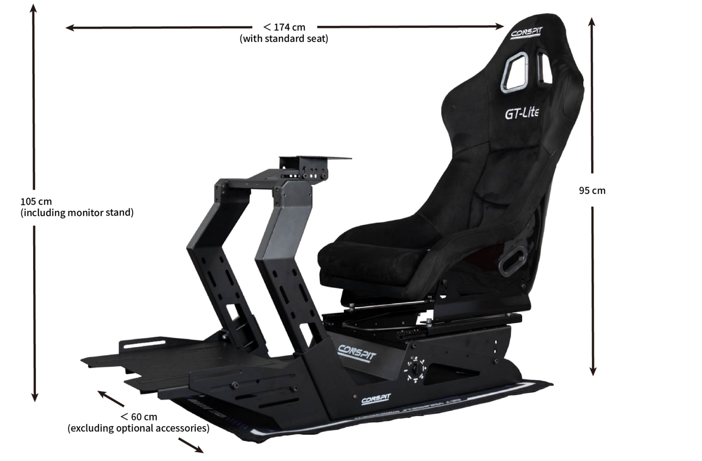 Bộ khung ghế CONSPIT GT Lite + STD Black Seat