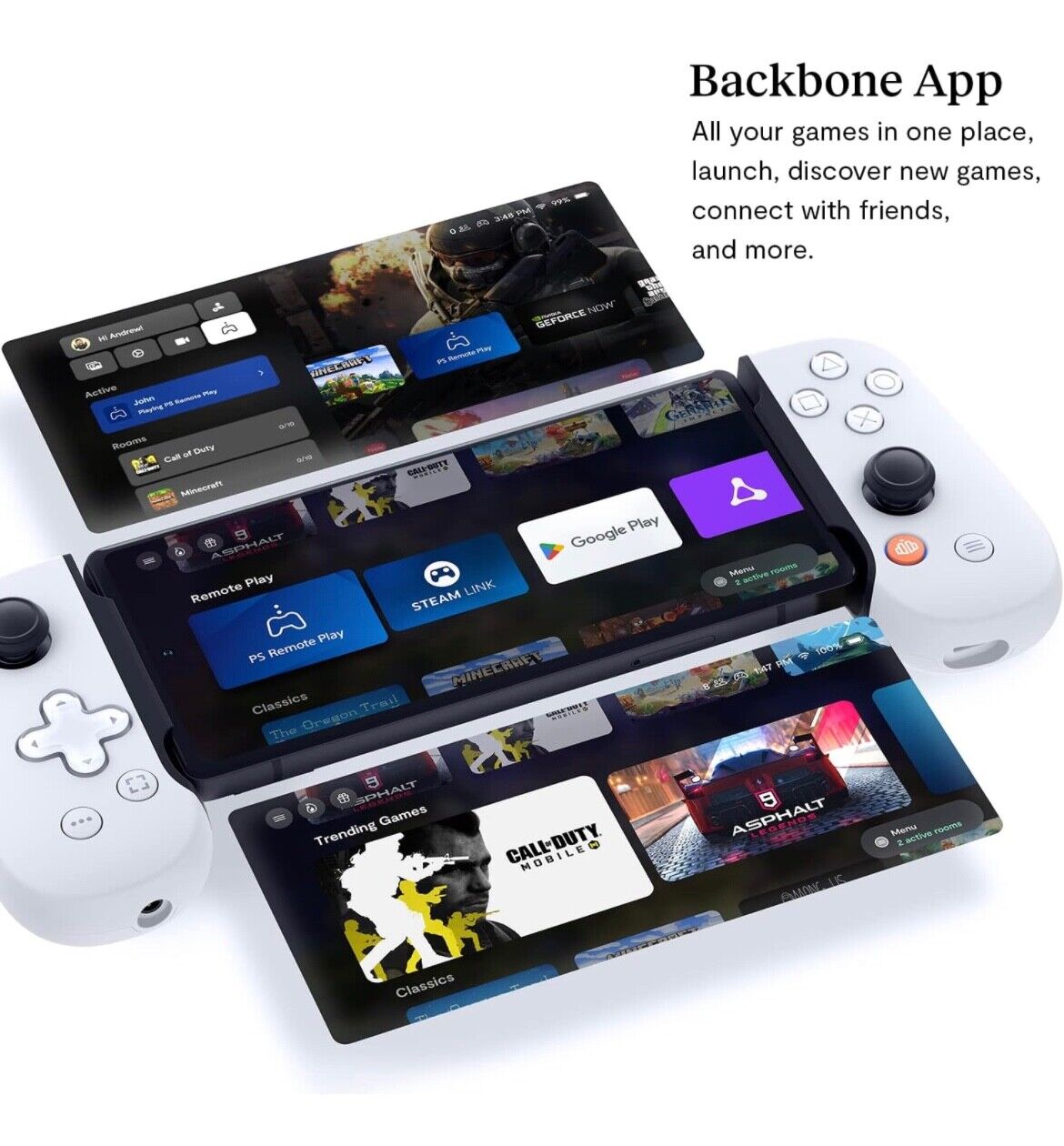 Backbone- Bộ điều khiển điện thoại Chơi game trên nền tảng đám mây &amp; Chơi từ xa Tương thích