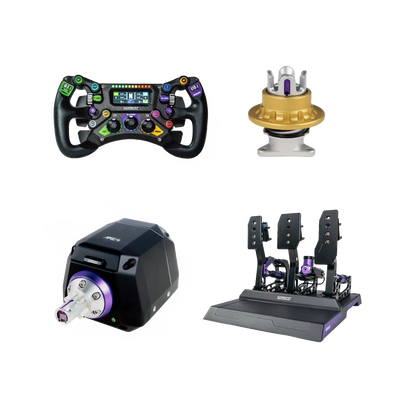 CONSPIT GT BUNDLE - 300 GT Steering Wheel + ARES Wheelbase + CPP LITE Pedals + CDP QR
