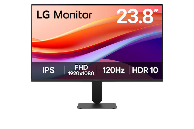 Màn hình LG IPS Full HD 120Hz 23,8 inch với thiết kế 4 cạnh siêu mỏng, sRGB 99% (Thông thường), HDR 10, 1ms MBR - 24U411A-B