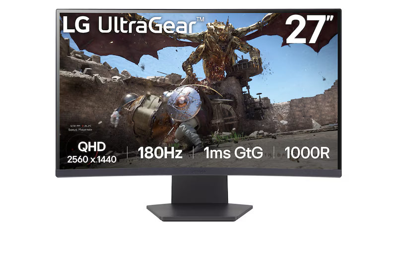 Màn hình chơi game cong 1000R 27" UltraGear™ | 1ms (GtG), 180Hz - 27GS60QC-B