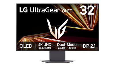 Màn hình chơi game LG UltraGear™ GX8 OLED 4K UHD 240Hz 32 inch│Chế độ kép, DCI-P3 98.5% (Thông thường), VESA DisplayHDR™ True Black 400, 0.03ms (GtG), DP 2.1 - 32GX870A-B