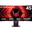 Màn hình Gaming 45" LG UltraGear, OLED WQHD cong với tốc độ làm mới 240Hz, Thời gian phản hồi 0,03ms (GtG) - 45GS95QE-B