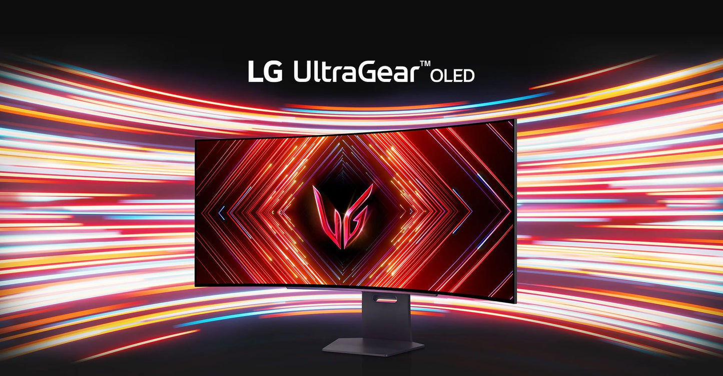 Màn hình Gaming 45" LG UltraGear, OLED WQHD cong với tốc độ làm mới 240Hz, Thời gian phản hồi 0,03ms (GtG) - 45GS95QE-B