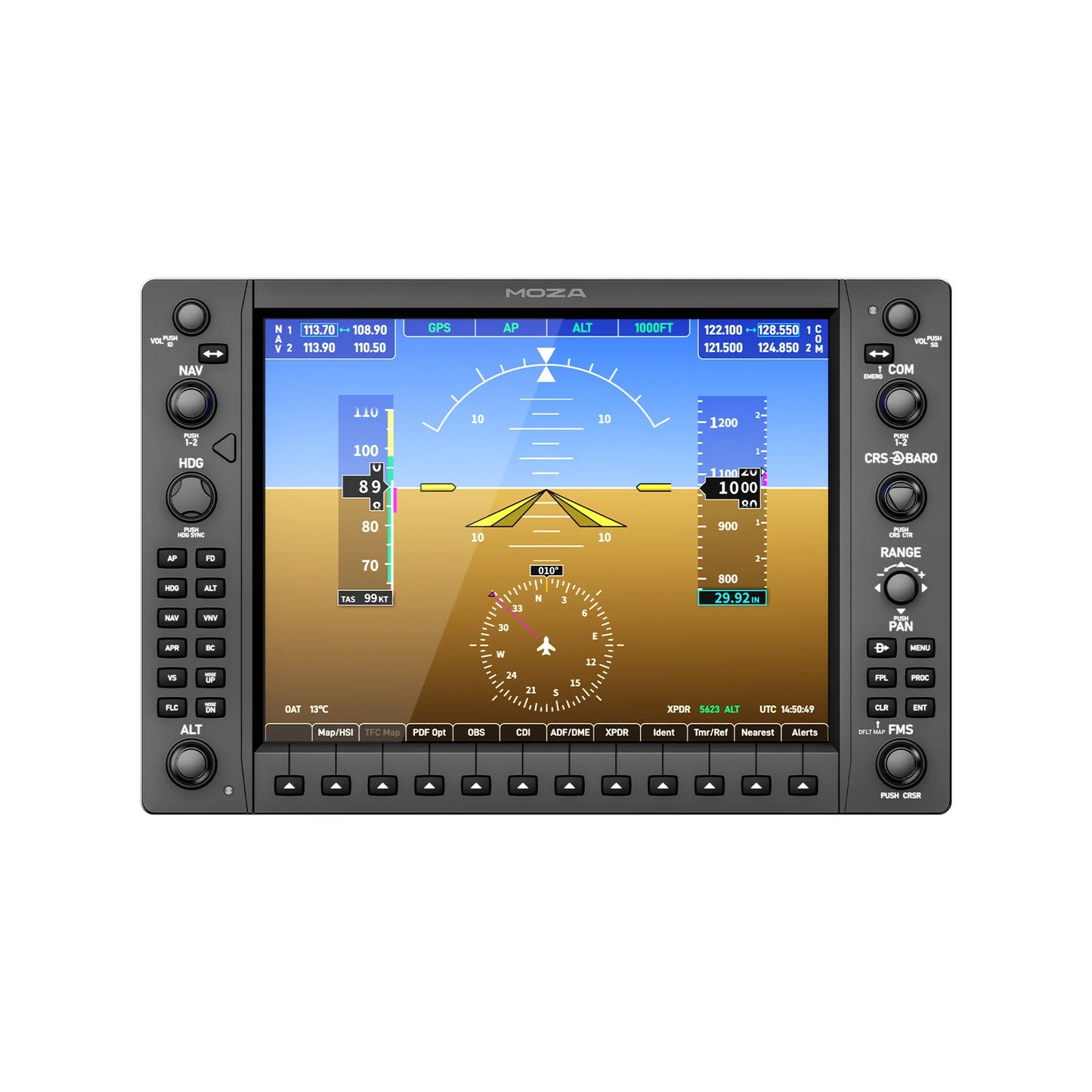 MOZA MGX1000 Instrument Panel