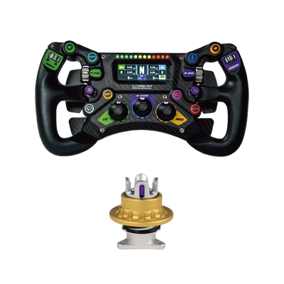 CONSPIT GT BUNDLE - 300 GT Steering Wheel + ARES Wheelbase + CPP LITE Pedals + CDP QR