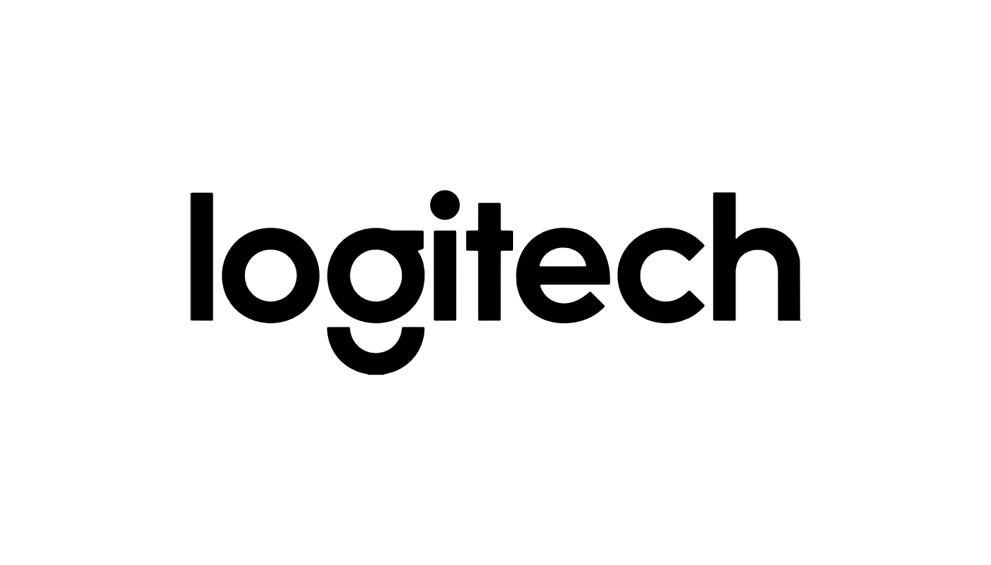 The Logitech brand name is shown in black lowercase letters on a plain white background.