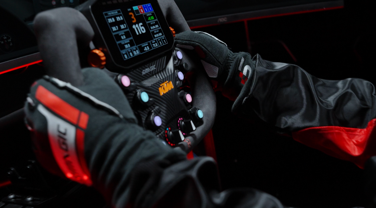 Vô Lăng Giả Lập Siêu Xe Đua SIMAGIC KTM X-BOW GT2 (Official Licensed Steering Wheel)