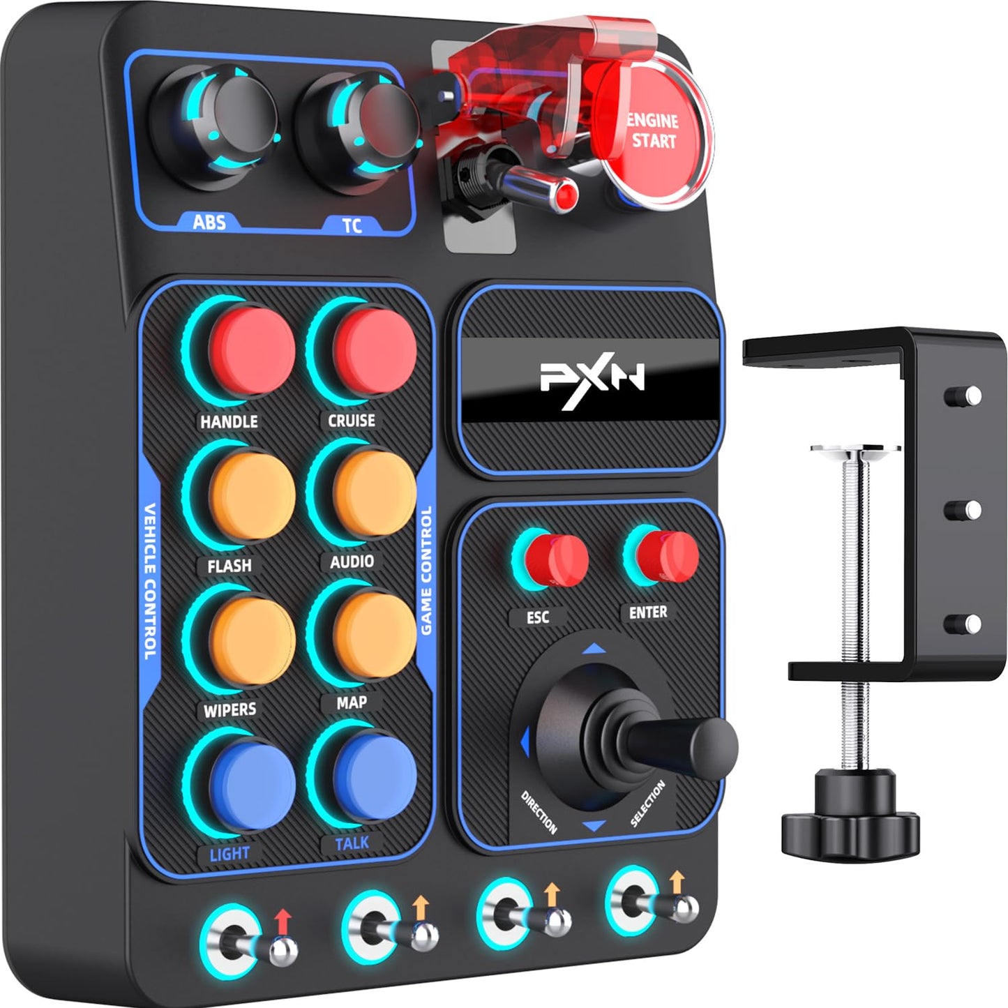 PXN CB1 BUTTON BOX – BỘ ĐIỀU KHIỂN ĐA NĂNG CHO MÔ PHỎNG XE TẢI