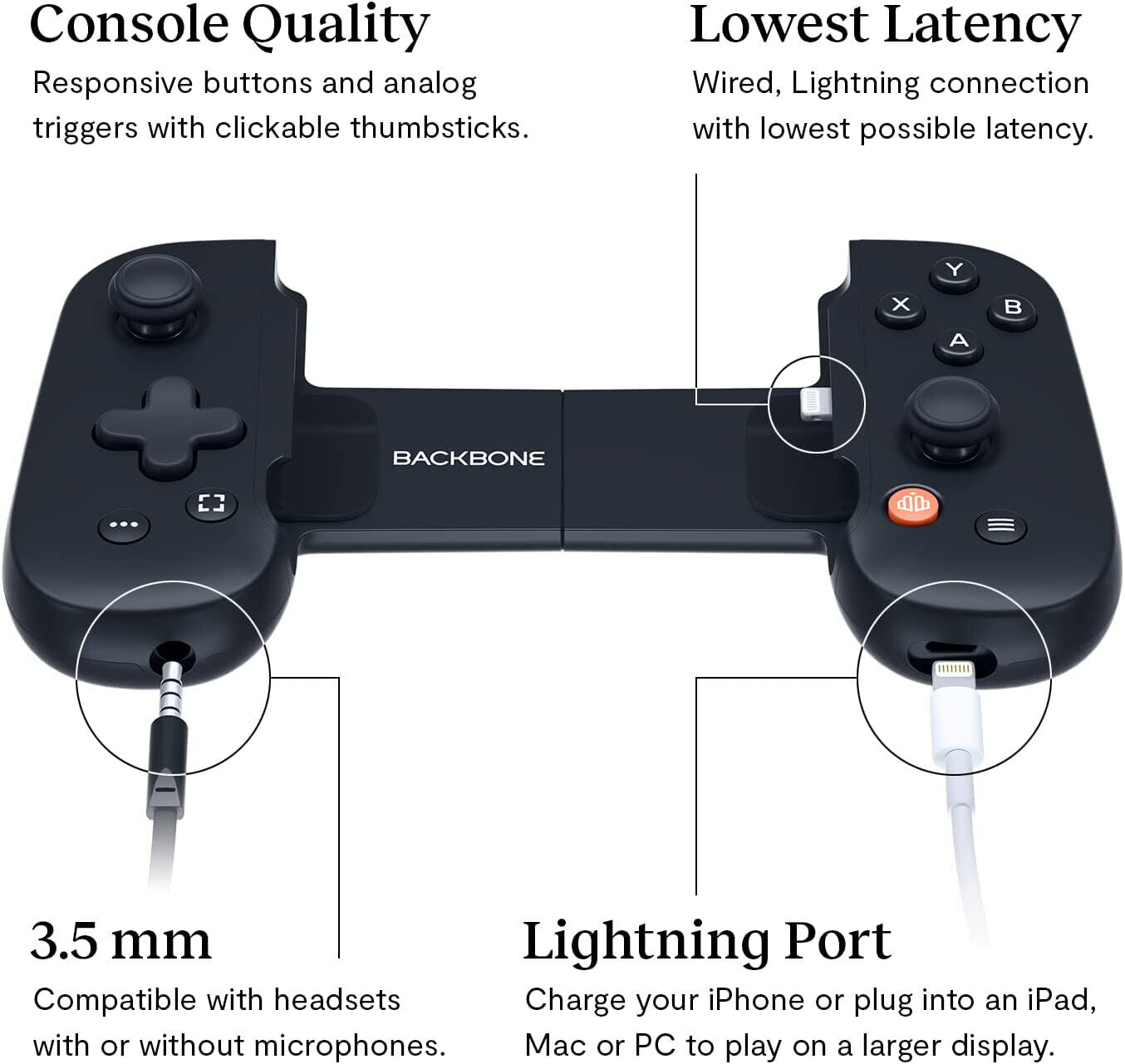 Backbone- Phone Controller Clould Gaming & Remote Play Compatible (used)