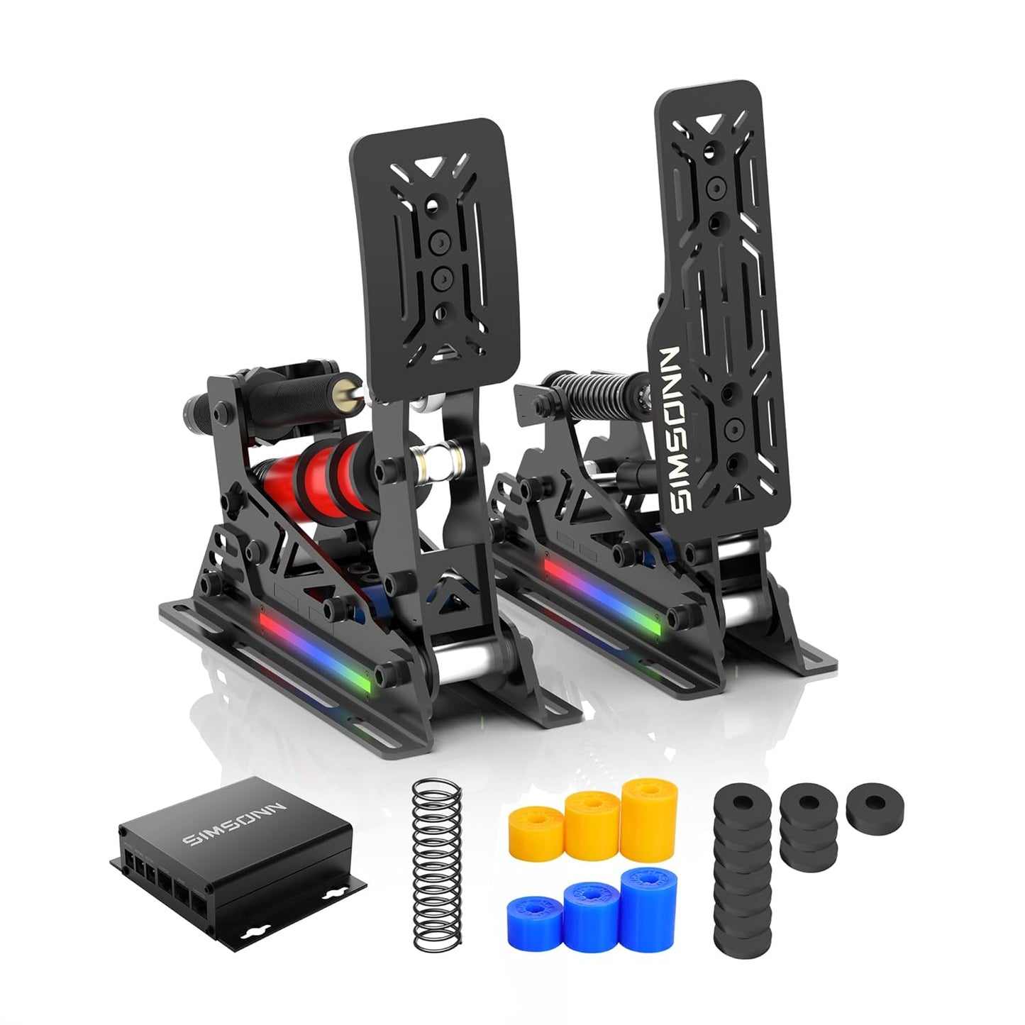 SIMSONN New PRO X Ultra Sim Racing Pedals - PC Racing Simulator With Pressure Sensor Load Cell HE Hydraulic
